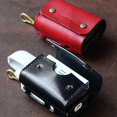 Cool Leather Mens IQOS Cigarette Case With Belt Clip Loop IQOS Holder for Men