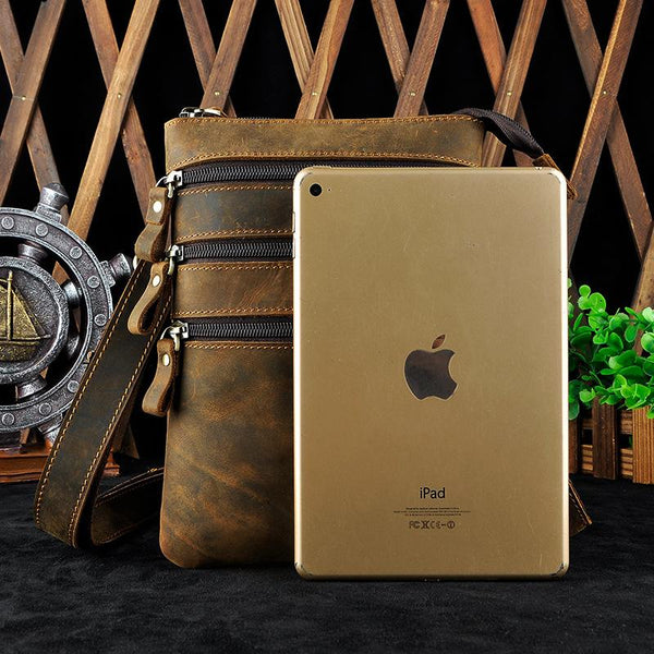 Cool Leather Mens Waist Bag Belt Pouch Side Bag BELT BAG Small Shoulder Bag For Men