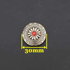 Stone Brass Wallet Conchos Stone Conchos Button Floral Conchos Brass Screw Back Decorate Concho Stone Brass Biker Wallet Concho Wallet Conchos