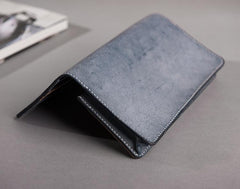 Handmade Leather Mens Clutch Wallet Cool Leather Wallet Long Phone Wallets for Men