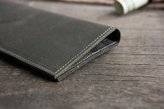 Handmade Leather Mens Clutch Wallet Cool Leather Wallet Long Phone Wallets for Men