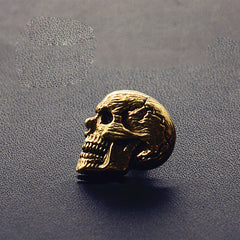 Handmade Gold Skull Wallet Conchos Conchos Button Skull Conchos Screw Back Decorate Concho Skull Biker Wallet Concho