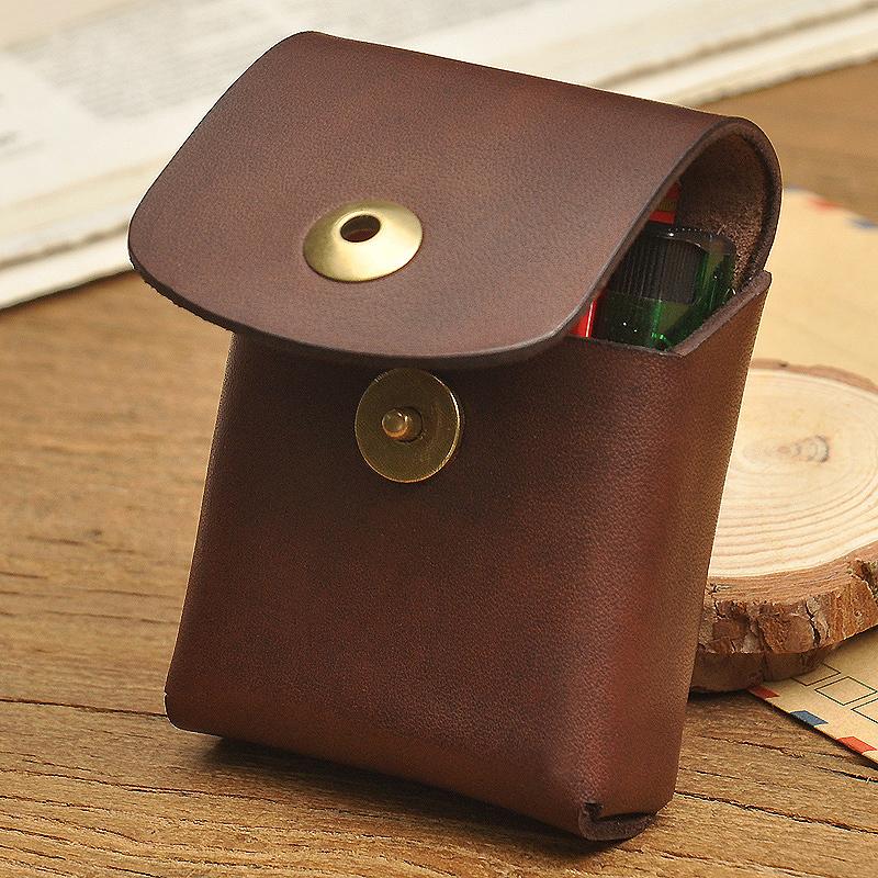 Vintage Cool Leather Mens Cigarette Case Cigarette Holder with Belt Lo –  iChainWallets