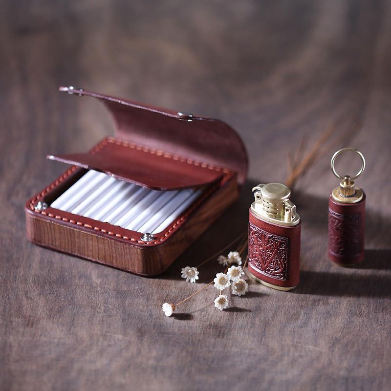 cool cigarette case Handmade Wooden Coffee Leather Mens 20pcs Cigarette Case Cool Custom C – iChainWallets cool cigarette case Handmade Wooden Coffee Leather Mens 20pcs Cigarette Case Cool Custom C – iChainWallets