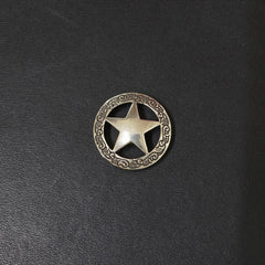 Texas Star Brass Wallet Concho Texas Star Conchos Button Conchos Brass Screw Back Decorate Concho Texas Star Brass Biker Wallet Concho Wallet Conchos