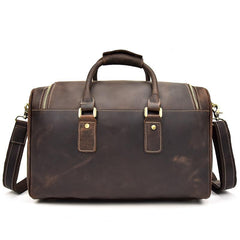 Genuine Leather Mens Cool Weekender Bag Travel Bag Duffle Bags Overnight Bag Holdall Bag for men