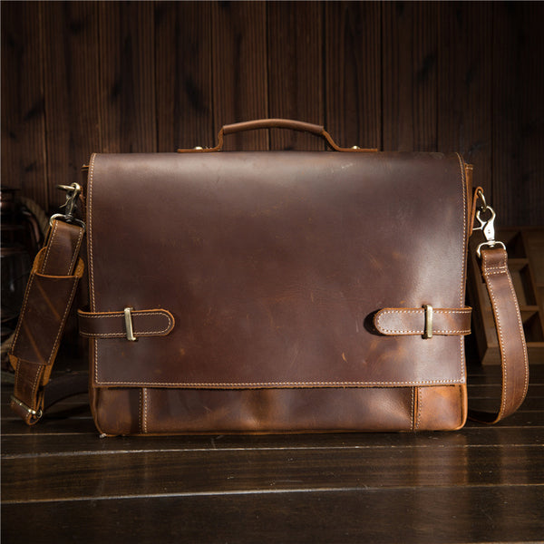 Genuine Leather Messenger Bag Cool Chest Bag Sling Bag Crossbody Bag Travel Bag Hiking Bag for men