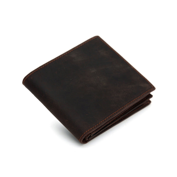 Genuine Leather Mens Wallet Cool billfold Slim Bifold Wallet Card Wallet Purse for Mens