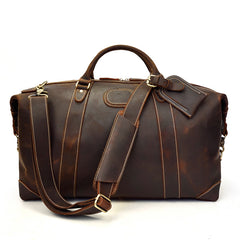 Cool Vintage Leather Mens Duffle Bags Weekender Bag Overnight Bag Travel Bag