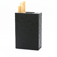 Handmade Black Leather Cigarette Holder Mens Cool Cigarette Holder Case for Men