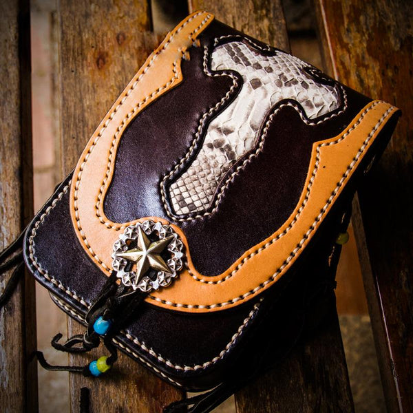 Leather Belt Pouch Mens Small Cases Waist Bag Hip Pack Belt Bag Shoulder Bag for Men