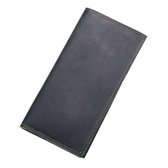 Handmade Leather Mens Clutch Wallet Cool Leather Wallet Long Phone Wallets for Men