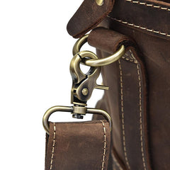 Genuine Leather Mens Cool Messenger Bag Work Bag Satchel Bag Briefcase Bag for men