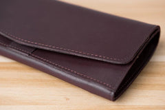 Handmade Leather Mens Clutch Wallet Cool Leather Wallet Long Phone Wallets for Men