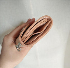 Handmade Mens Leather Small Biker Chain Wallets Cool billfold Biker Wallet with Chain