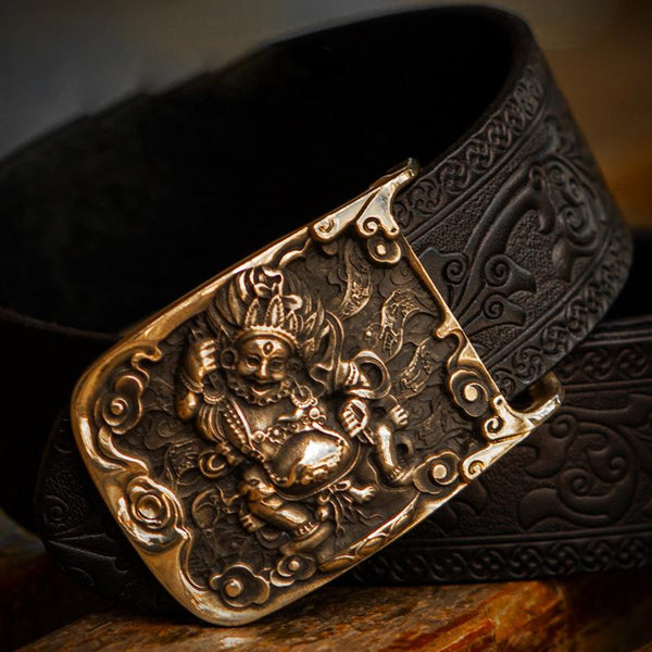 Handmade Black Leather Cool Mens Belt Leather Men Belts for Men