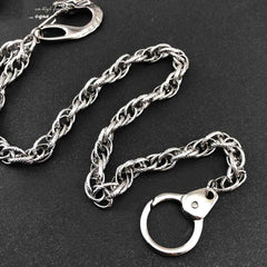Badass Silver Dragon Mens Long Wallet Chain Pants Chain Key Chain Wallet Chain For Men