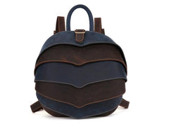 Unique Leather Cool Bug Mens Backpacks Round School Backpack Travel Backpack for Men