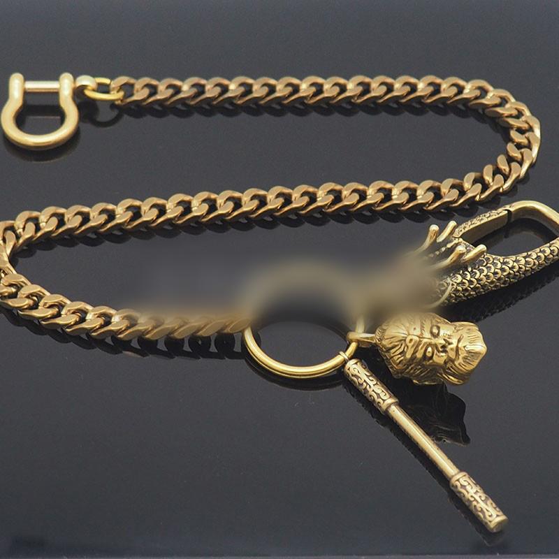 Cool Brass Chain Sun Wukong 18'' Key Chain Wallet Chain Pants Chain Fo –  iChainWallets