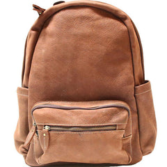 Vintage Coffee Leather Mens Backpacks Travel Backpacks Laptop Backpack for men