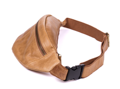 Vintage Leather Fanny Pack Mens Waist Bag Hip Pack Belt Bag Bumbag for Men