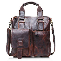 Small Leather Mens Vintage Professional Briefcase Business Bag Work Bag For Men