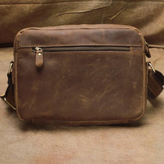 Vintage Leather Men Brown Small Messenger Bag Shoulder Bag Small Side Bag For Men