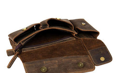 Vintage Leather Mens Fanny Pack Waist Bag Hip Pack Belt Bag Bumbag for Men