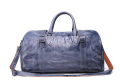 Vintage Leather Mens Large Weekender Bag Travel Bag Duffle Bags