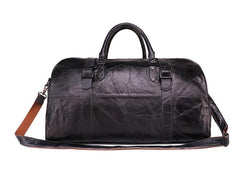 Vintage Leather Mens Large Weekender Bag Travel Bag Duffle Bags