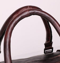 Vintage Leather Mens Large Weekender Bag Travel Bag Duffle Bags