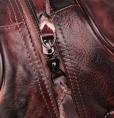 Vintage Leather Mens Large Weekender Bag Travel Bag Duffle Bags