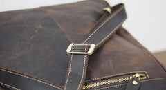 Vintage Mens Leather School Backpacks Laptop Backpack Travel Leather Backpack for Men
