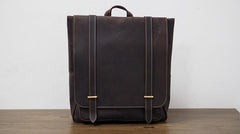 Vintage Mens Leather School Backpacks Laptop Backpack Travel Leather Backpack for Men