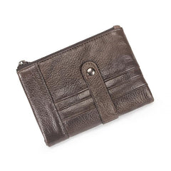 Brown Leather Billfold Wallet for Men Bifold Wallet Brown Leather Small Wallet For Men