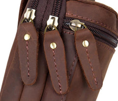 Leather Belt Pouch Mens Small Cases Waist Small Bag for Men